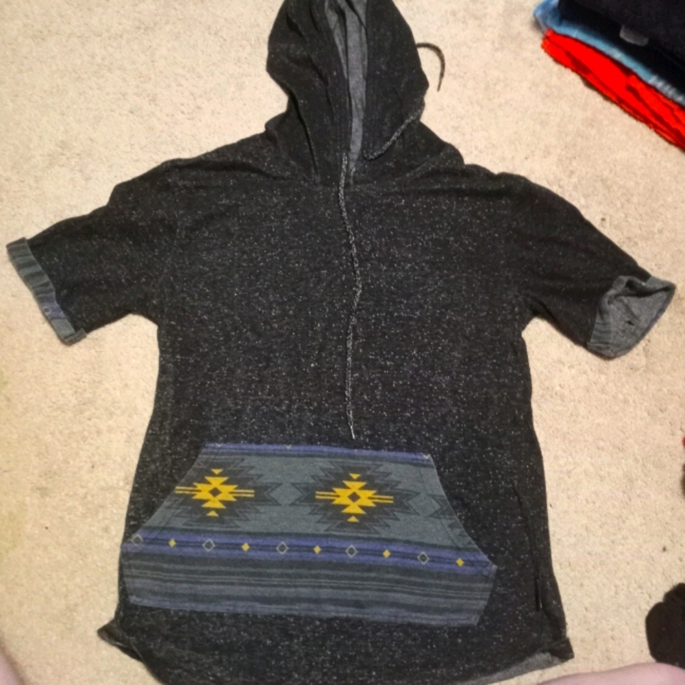 Speckled aztec hoodie tshirt
